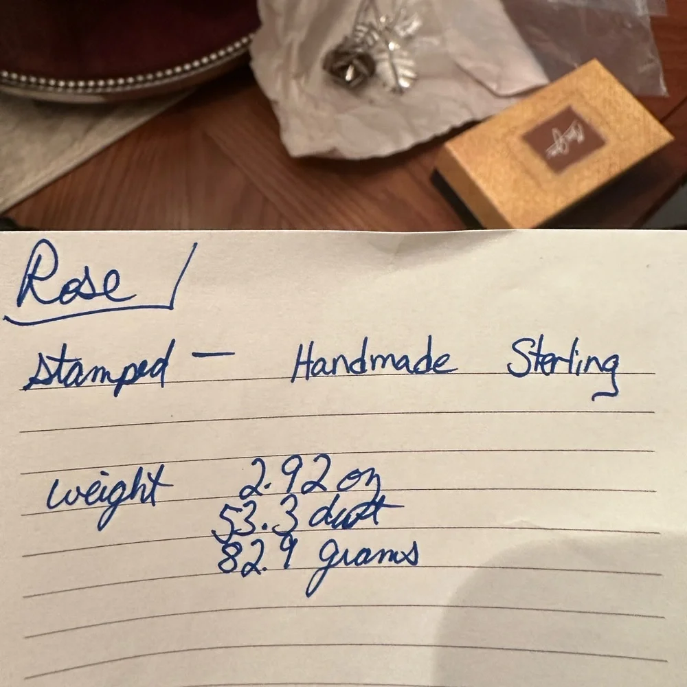 Handmade Sterling Silver Rose